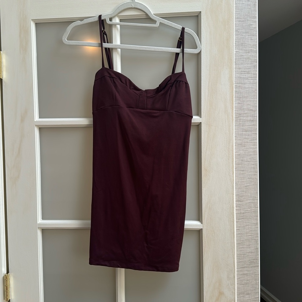 Brown free people mini dress